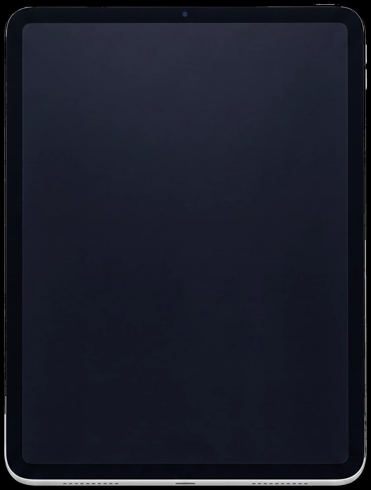 iPad in Silber, freigestellt